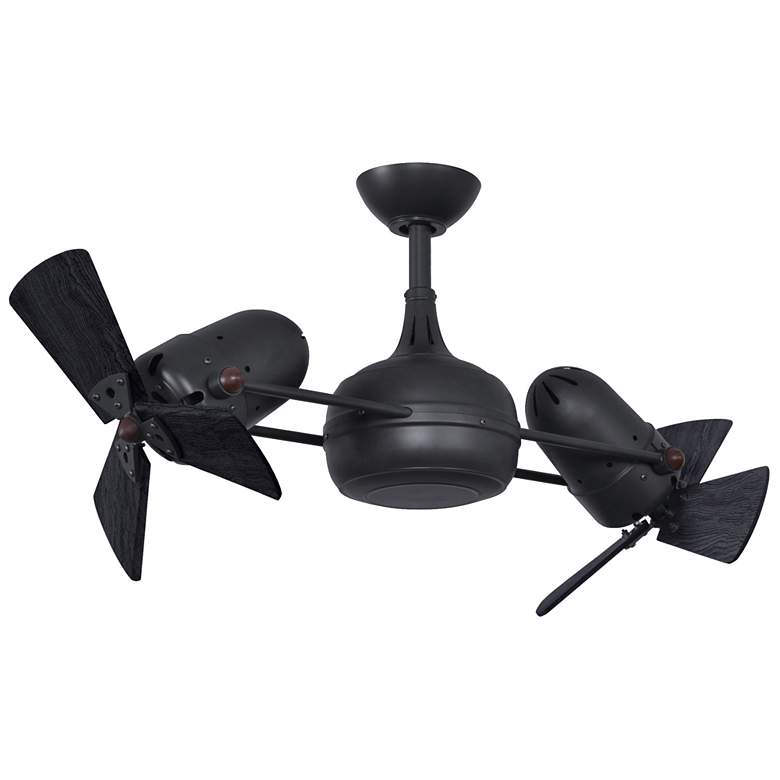 Image 1 41" Matthews Dagny Matte Black Ceiling Fan