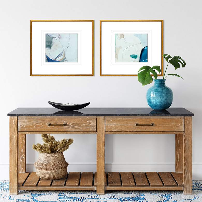 Image 1 Emerging 25"W x 25"H Framed Art Set of 2 in scene