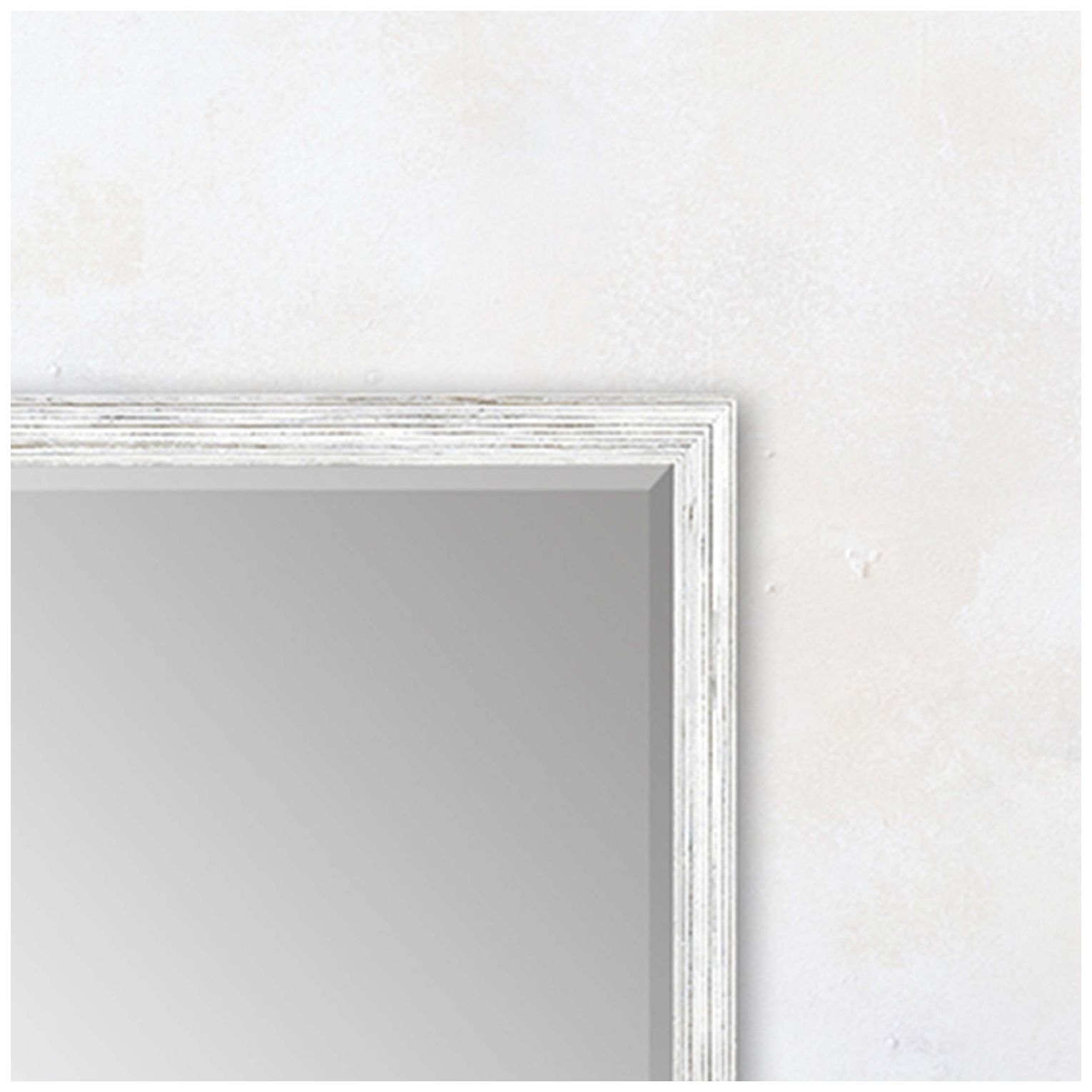 Image 4 #418 White Wall Mirror - 25" x 31" more views