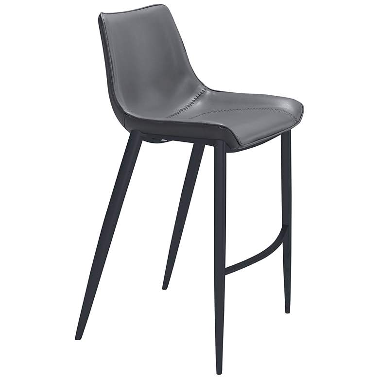 Image 1 42.5x20.5x43.3 Magnus Bar Chair Gray