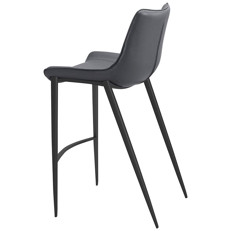Image 6 42.5x20.5x43.3 Magnus Bar Chair Gray more views