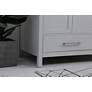 7_42 in. Gray Single Sink Bathroom Vanity, Calacatta White Quartz Top more views