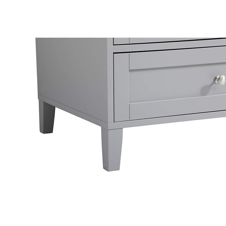 Image 6 42 in. Grey Single Sink Bathroom Vanity With White Calacatta Quartz Top more views