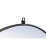 5_42-in W x 42-in H Metal Frame Round Wall Mirror in Black more views