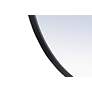 6_42-in W x 42-in H Metal Frame Round Wall Mirror in Black more views