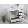 4_42 in. White Single Sink Bathroom Vanity, Calacatta White Quartz Top more views