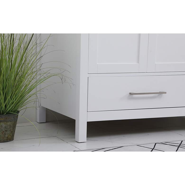 Image 7 42 in. White Single Sink Bathroom Vanity, Calacatta White Quartz Top more views