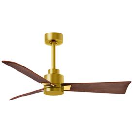 42" Alessandra Brushed Brass and Walnut Ceiling Fan 42" Alessandra Brushed Brass and Walnut Ceiling Fan