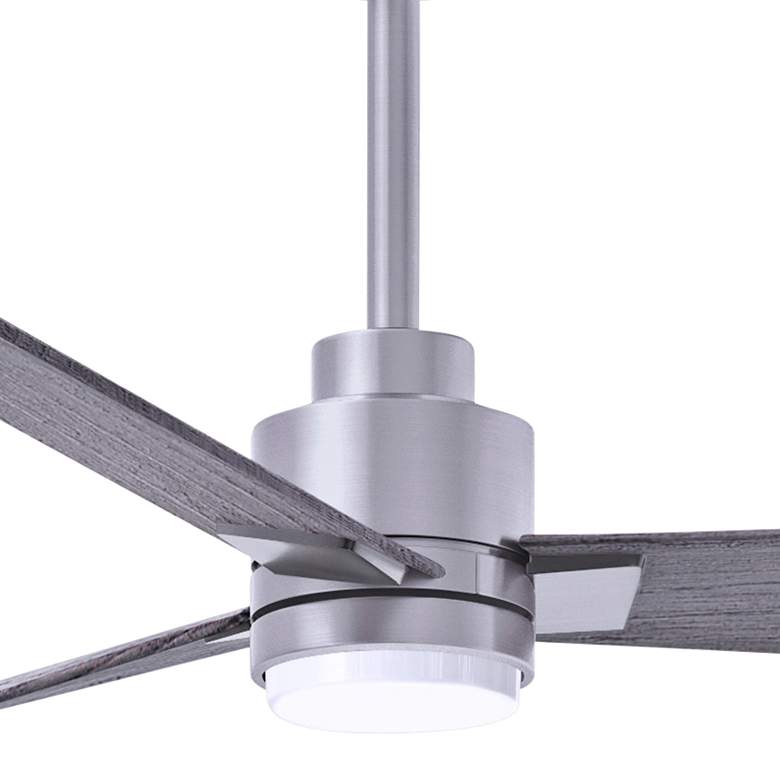 Image 2 42" Alessandra Brushed Nickel and Barnwood LED Ceiling Fan more views