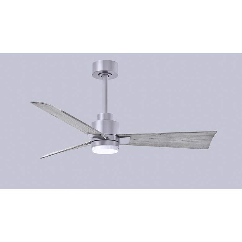 Image 4 42" Alessandra Brushed Nickel and Barnwood LED Ceiling Fan more views