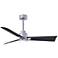 42" Alessandra Brushed Nickel and Black LED Ceiling Fan