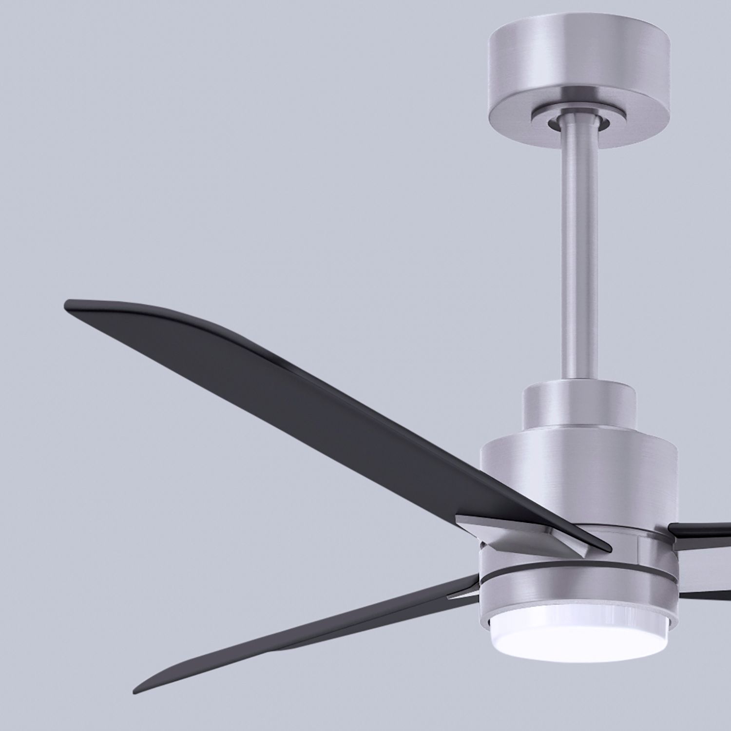 42" Alessandra Brushed Nickel and Black LED Ceiling Fan
