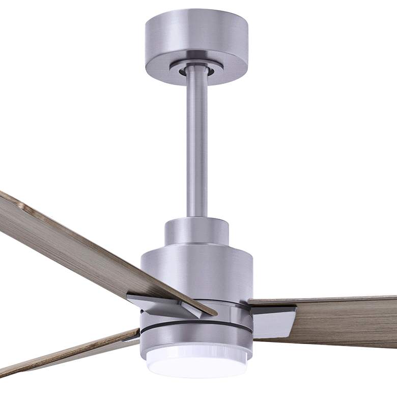 Image 2 42" Alessandra Brushed Nickel and Gray Ash LED Ceiling Fan more views