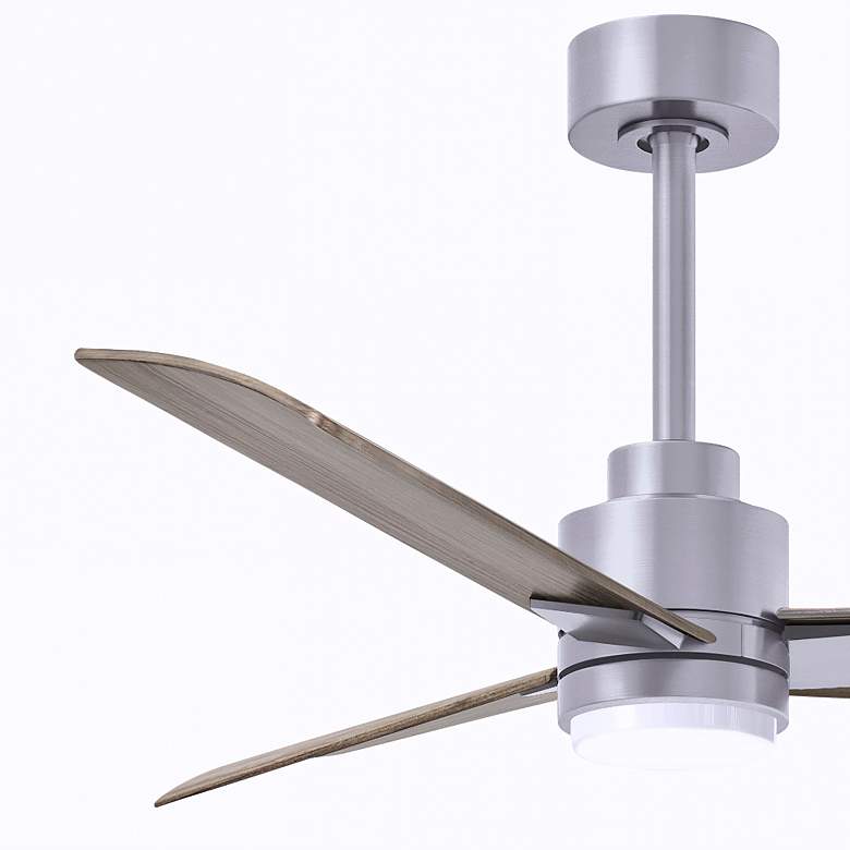 Image 4 42" Alessandra Brushed Nickel and Gray Ash LED Ceiling Fan more views