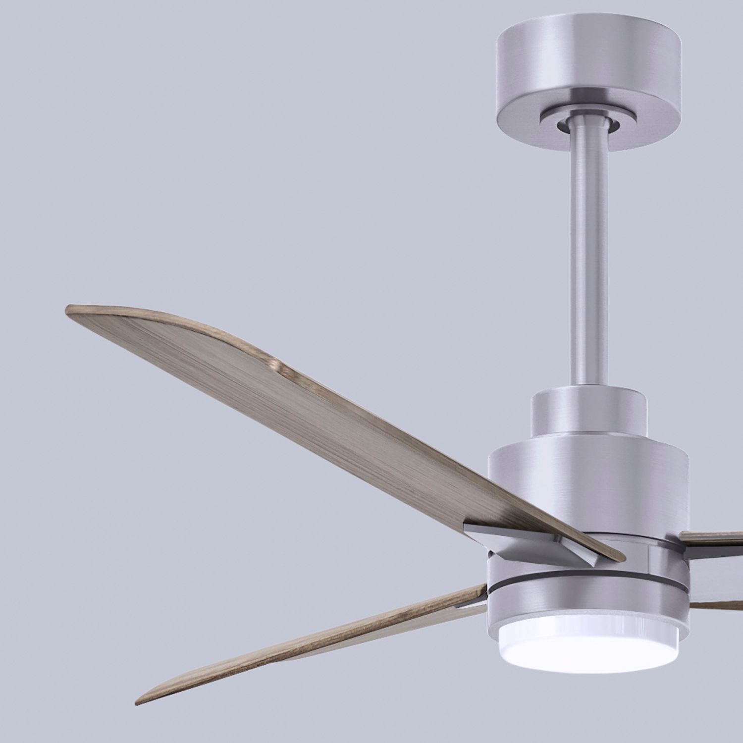 42" Alessandra Brushed Nickel and Gray Ash LED Ceiling Fan