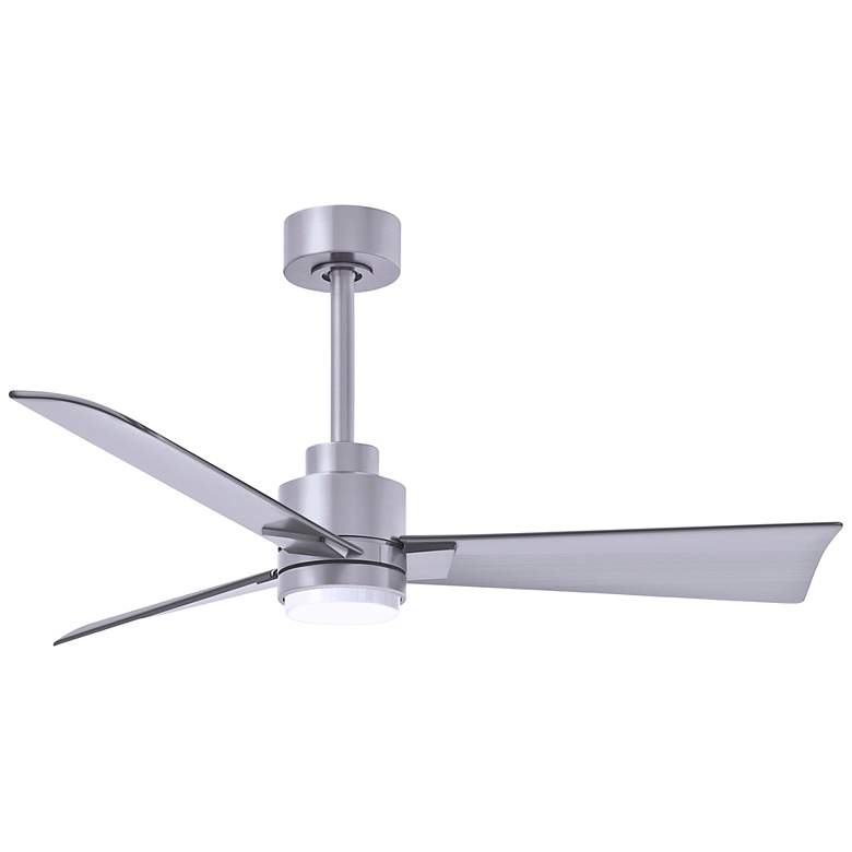 Image 1 42 inch Alessandra Brushed Nickel and Nickel LED Ceiling Fan