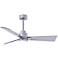 42" Alessandra Brushed Nickel and Nickel LED Ceiling Fan