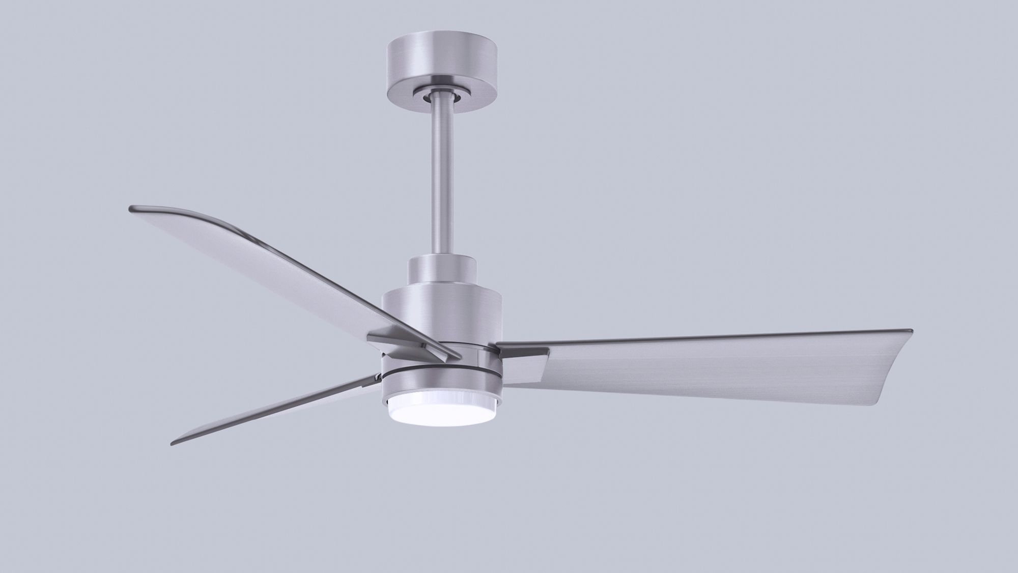 42" Alessandra Brushed Nickel and Nickel LED Ceiling Fan