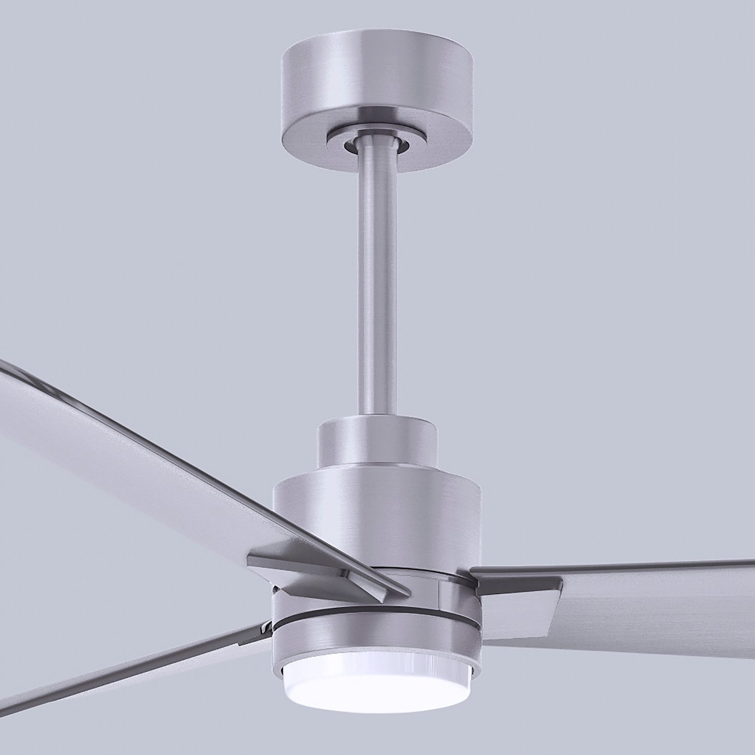 42" Alessandra Brushed Nickel and Nickel LED Ceiling Fan