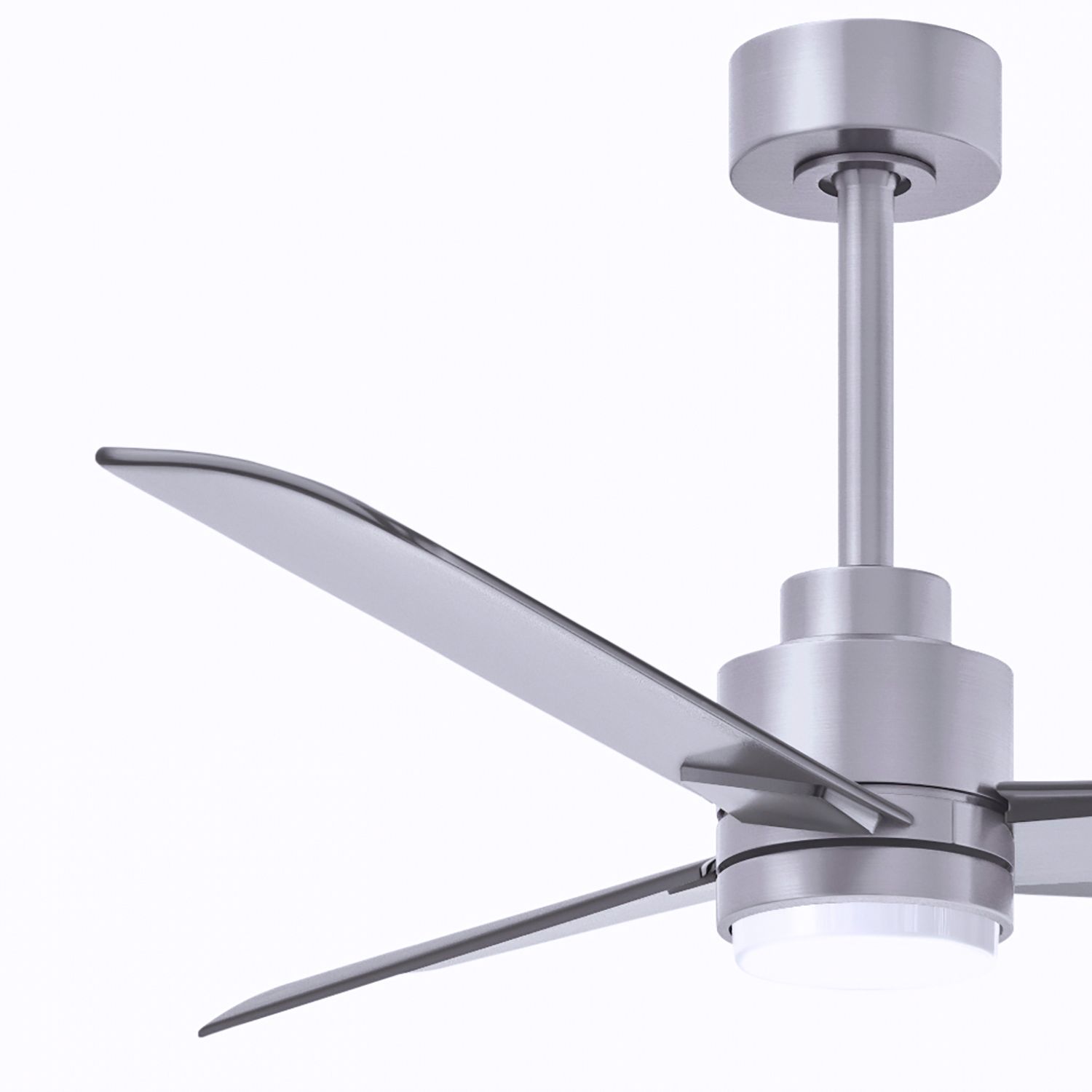 42" Alessandra Brushed Nickel and Nickel LED Ceiling Fan