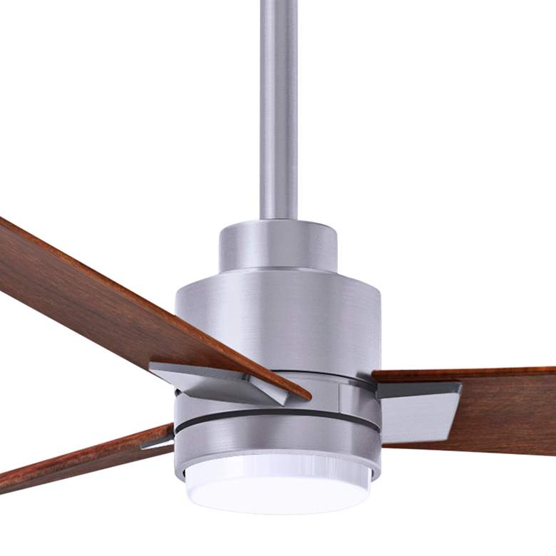 Image 2 42" Alessandra Brushed Nickel and Walnut LED Ceiling Fan more views