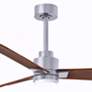 3_42" Alessandra Brushed Nickel and Walnut LED Ceiling Fan more views