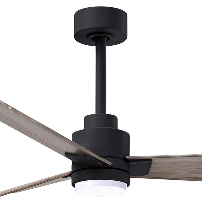 Image 2 42" Alessandra Matte Black and Gray Ash LED Ceiling Fan more views