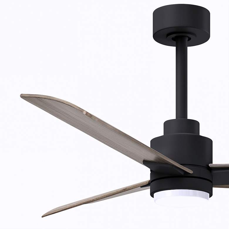 Image 4 42" Alessandra Matte Black and Gray Ash LED Ceiling Fan more views