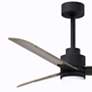 4_42" Alessandra Matte Black and Gray Ash LED Ceiling Fan more views