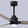 7_42" Alessandra Matte Black and Gray Ash LED Ceiling Fan more views