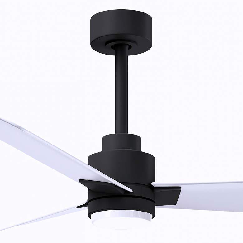 Image 3 42" Alessandra Matte Black and Matte White LED Ceiling Fan more views