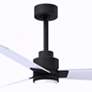 3_42" Alessandra Matte Black and Matte White LED Ceiling Fan more views