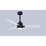 6_42" Alessandra Matte Black and Matte White LED Ceiling Fan more views