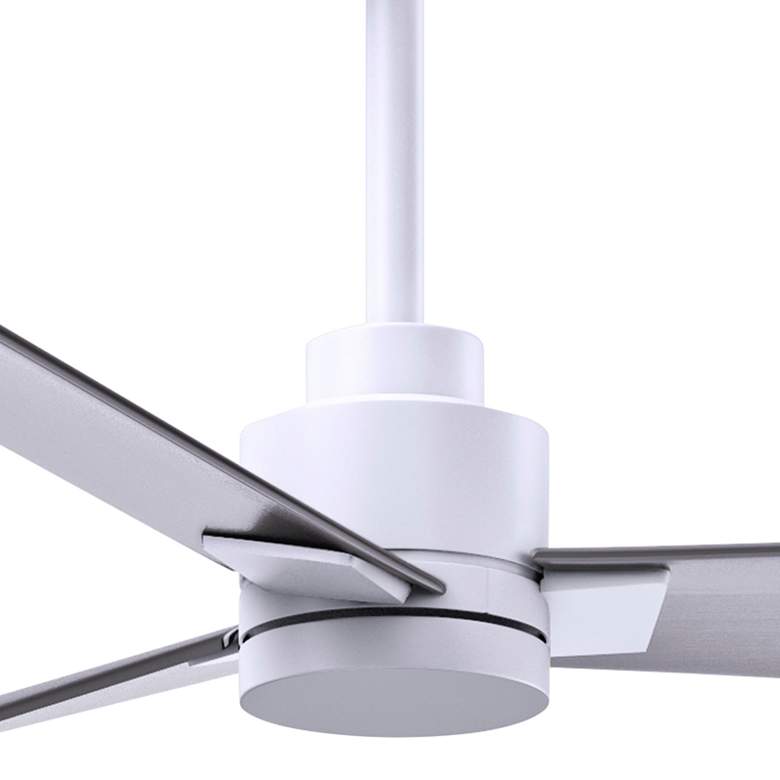 Image 2 42" Alessandra Matte White and Brushed Nickel Ceiling Fan more views