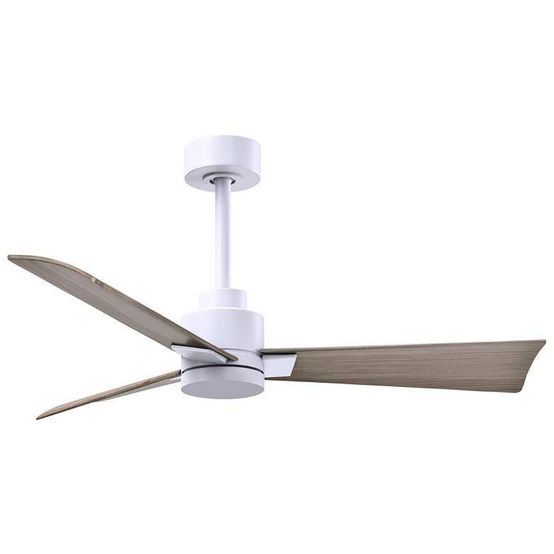 Image 1 42" Alessandra Matte White and Gray Ash Ceiling Fan