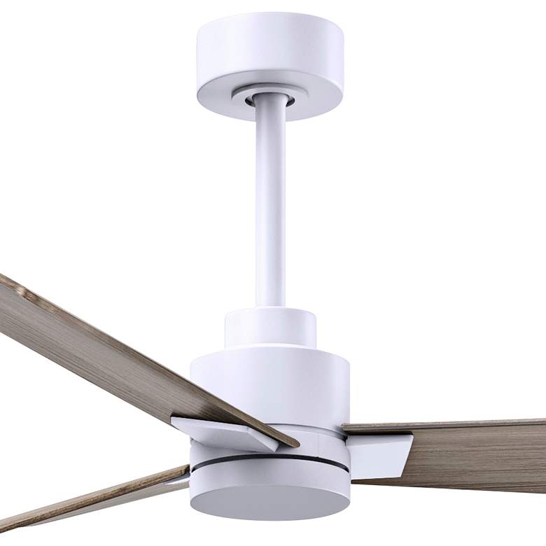 Image 2 42" Alessandra Matte White and Gray Ash Ceiling Fan more views