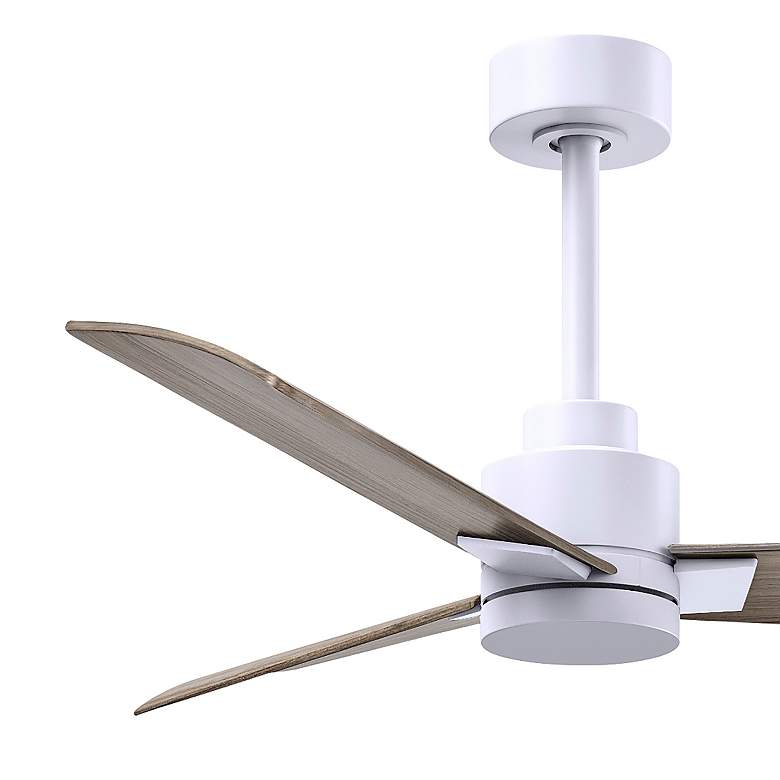 Image 4 42" Alessandra Matte White and Gray Ash Ceiling Fan more views