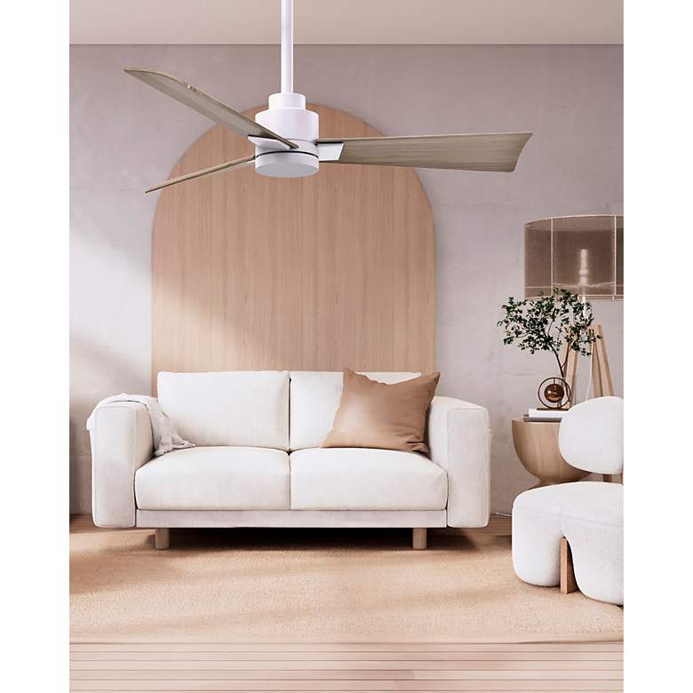Image 5 42" Alessandra Matte White and Gray Ash Ceiling Fan more views