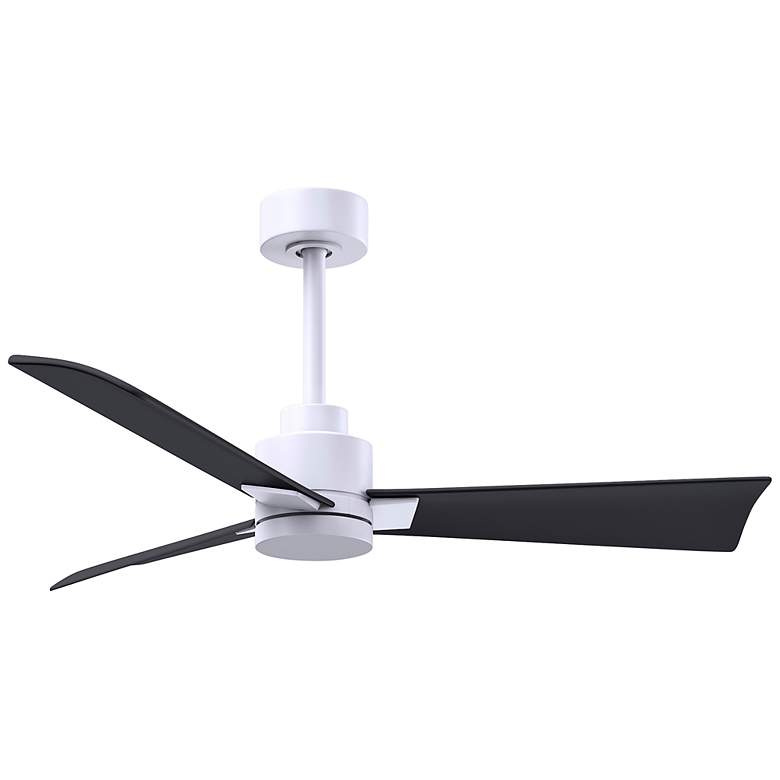 Image 1 42 inch Alessandra Matte White and Matte Black Ceiling Fan