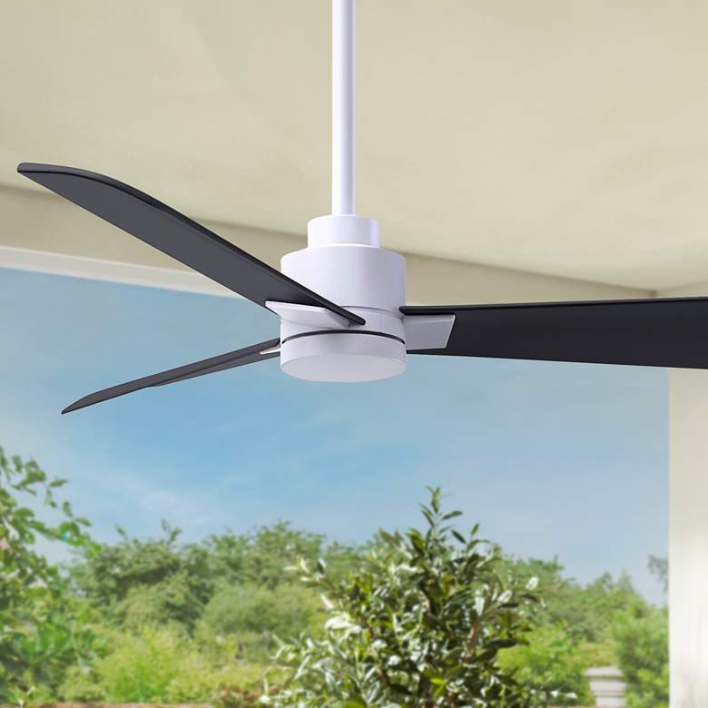 Image 1 42 inch Alessandra Matte White and Matte Black Ceiling Fan