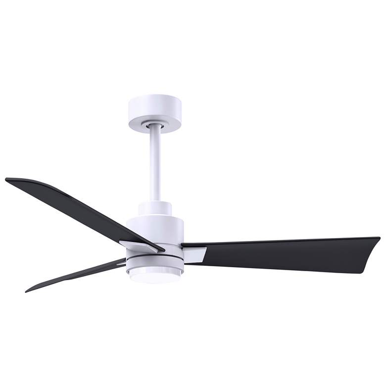 Image 1 42 inch Alessandra Matte White and Matte Black LED Ceiling Fan