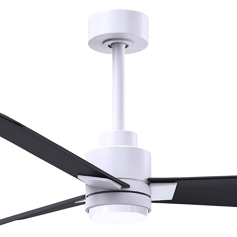 Image 3 42" Alessandra Matte White and Matte Black LED Ceiling Fan more views