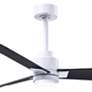 3_42" Alessandra Matte White and Matte Black LED Ceiling Fan more views