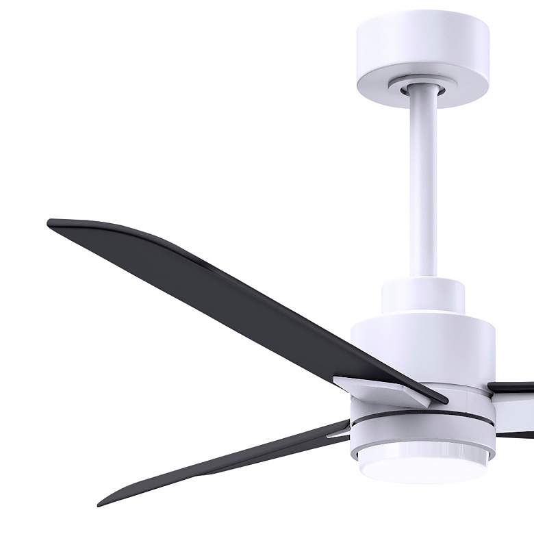 Image 4 42" Alessandra Matte White and Matte Black LED Ceiling Fan more views