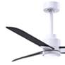 4_42" Alessandra Matte White and Matte Black LED Ceiling Fan more views
