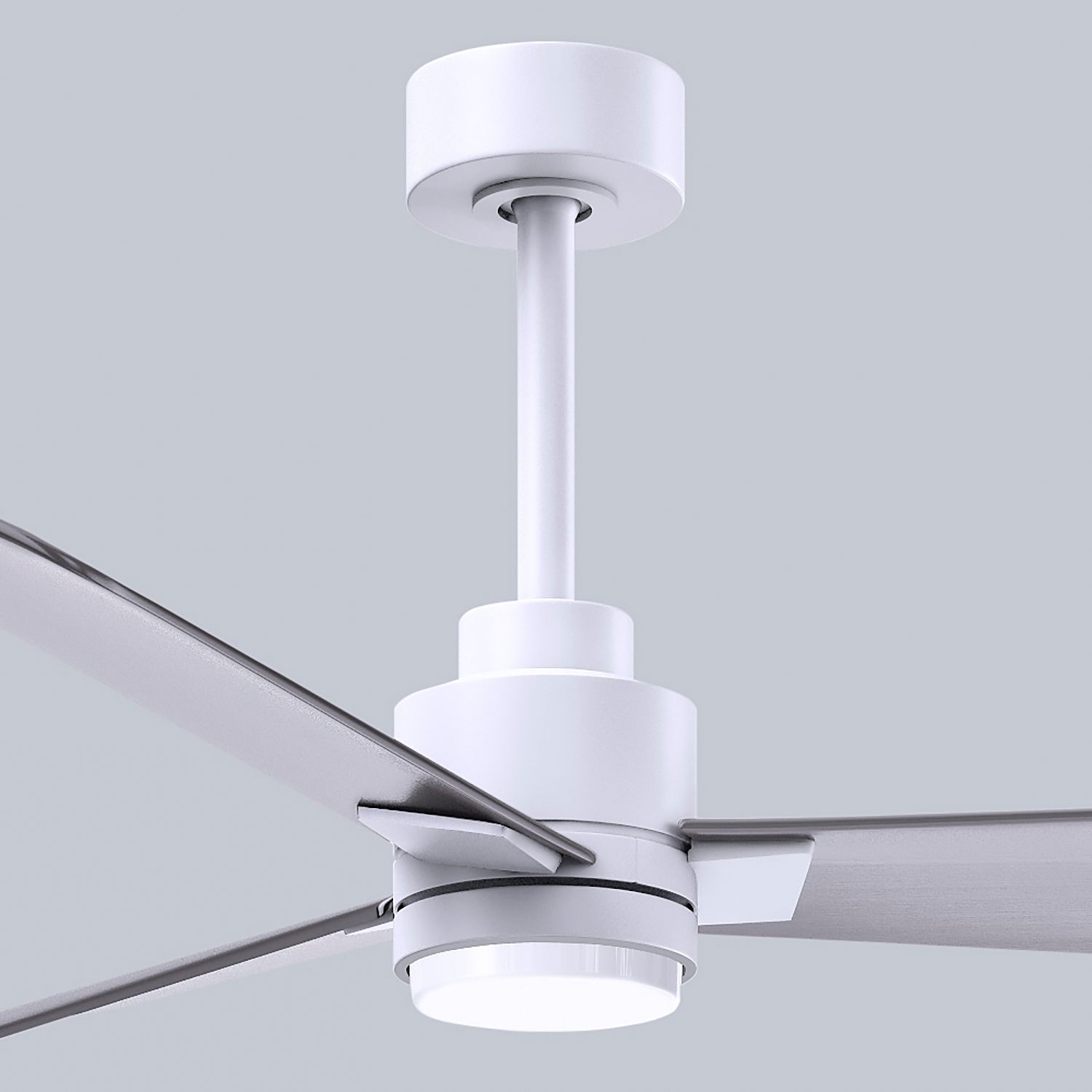 Image 7 42" Alessandra Matte White and Nickel LED Ceiling Fan more views