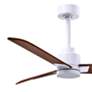 4_42" Alessandra Matte White and Walnut Ceiling Fan more views