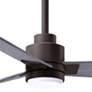 42" Alessandra Textured Bronze and Barnwood LED Ceiling Fan