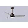 4_42" Alessandra Textured Bronze and Barnwood LED Ceiling Fan more views
