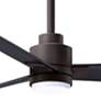 42" Alessandra Textured Bronze and Black LED Ceiling Fan